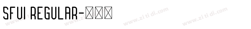 SFUI Regular字体转换